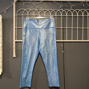 ZYIA Sparkling Light Blue Kids Leggings